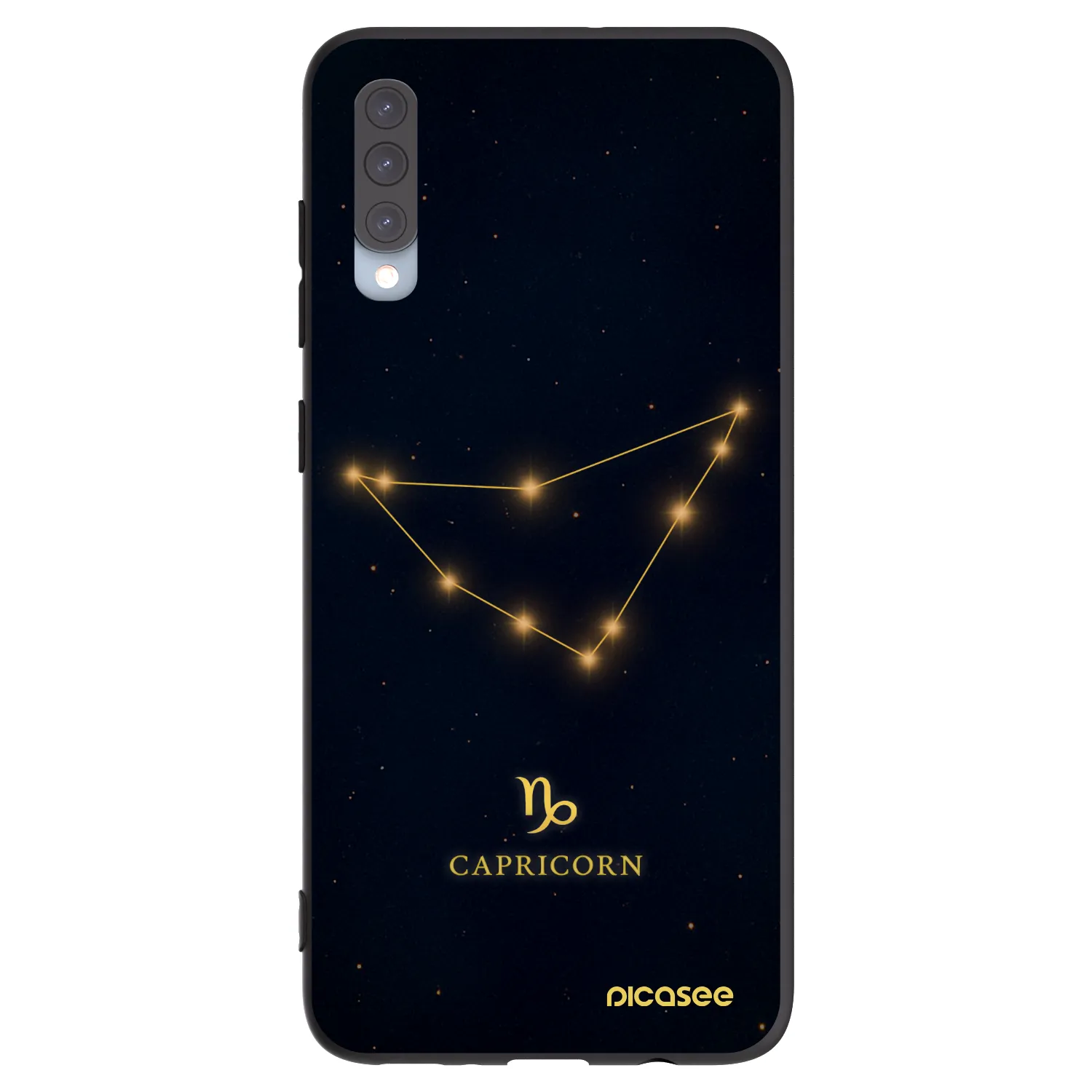 Picasee crna silikonska maskica za Samsung Galaxy A70 A705F - CAPRICORN