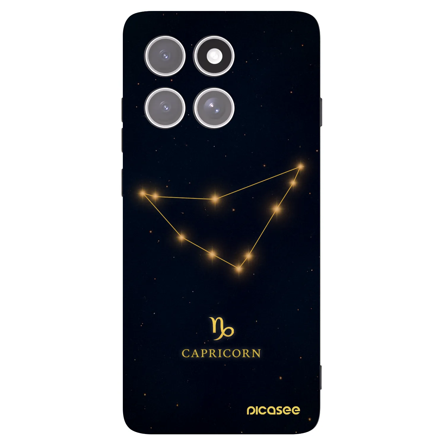 Picasee crna silikonska maskica za Motorola Edge 60 Pro - CAPRICORN
