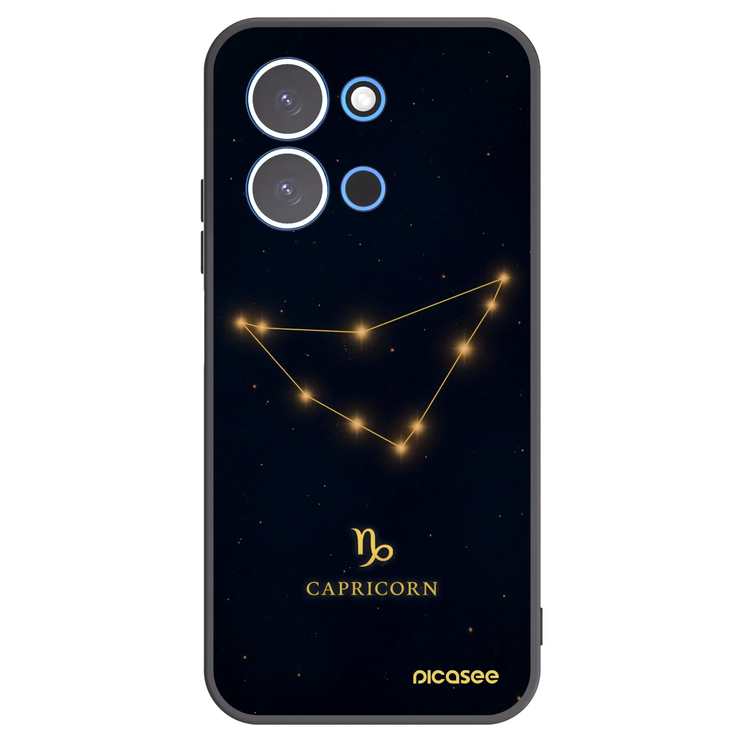 Picasee crna silikonska maskica za Xiaomi Redmi 15C 4G - CAPRICORN