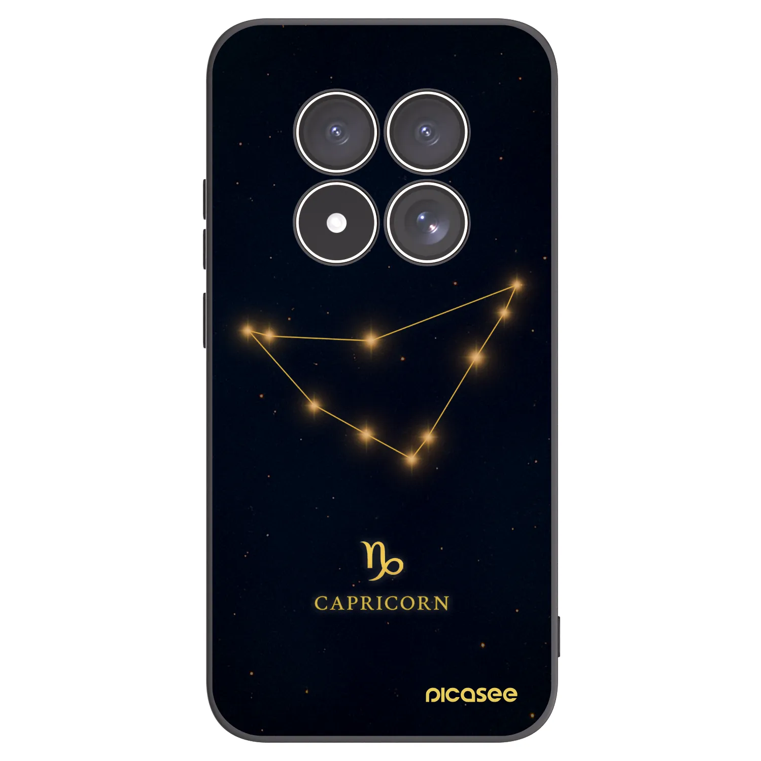 Picasee crna silikonska maskica za Xiaomi Redmi Note 15 Pro 4G - CAPRICORN