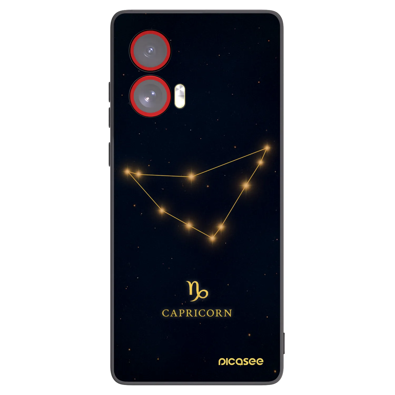Picasee crna silikonska maskica za Motorola Edge 50 Fusion - CAPRICORN