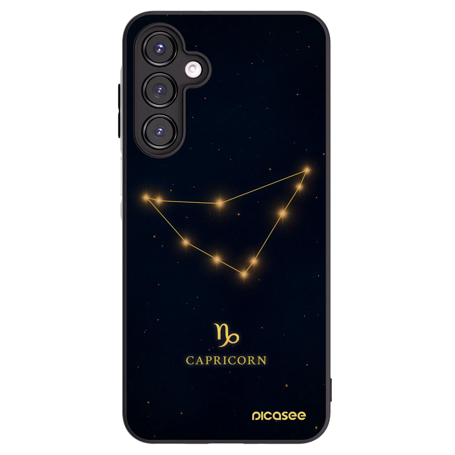 Picasee crna silikonska maskica za Samsung Galaxy A16 4G - CAPRICORN