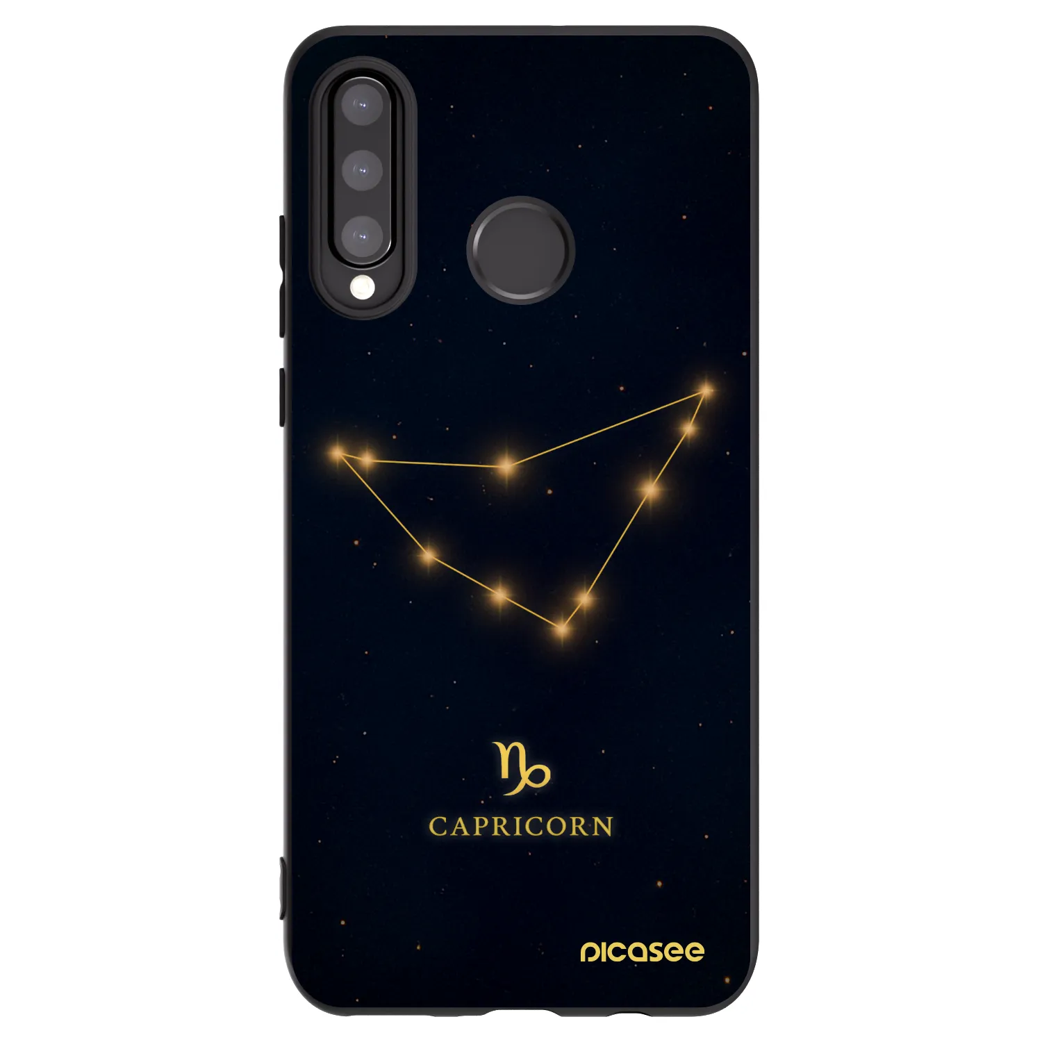 Picasee crna silikonska maskica za Huawei P30 Lite - CAPRICORN