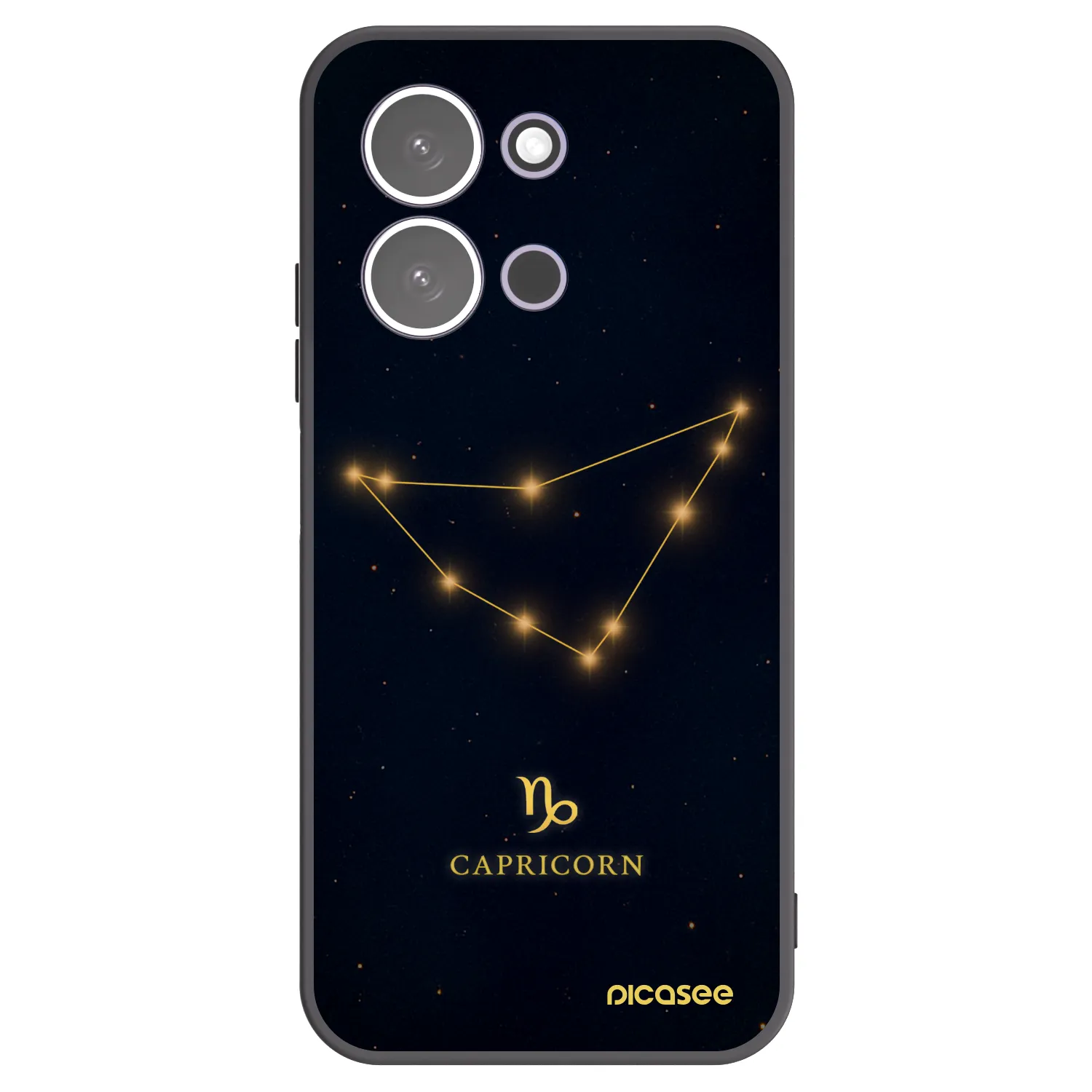 Picasee crna silikonska maskica za Xiaomi Redmi 15C 5G - CAPRICORN
