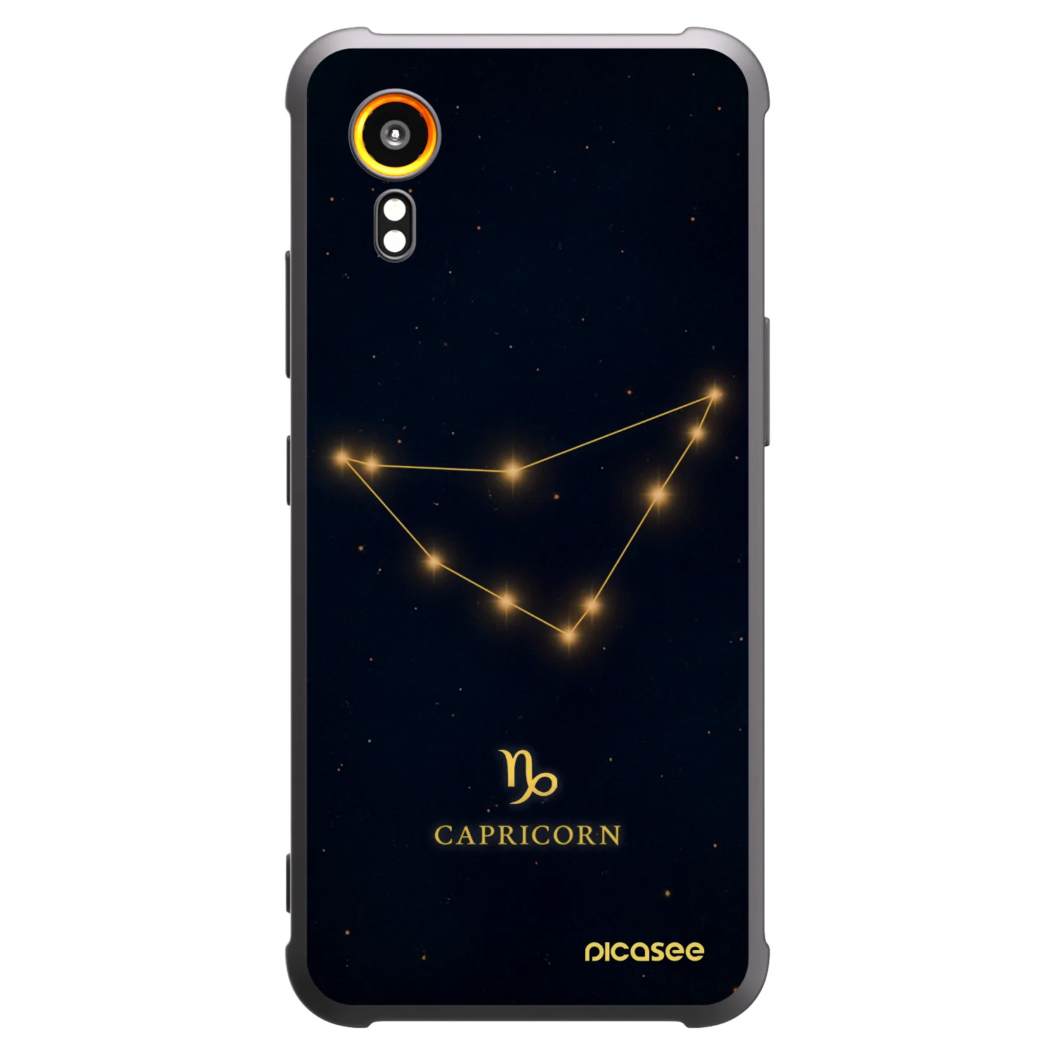 Picasee crna silikonska maskica za Samsung Galaxy Xcover 7 - CAPRICORN