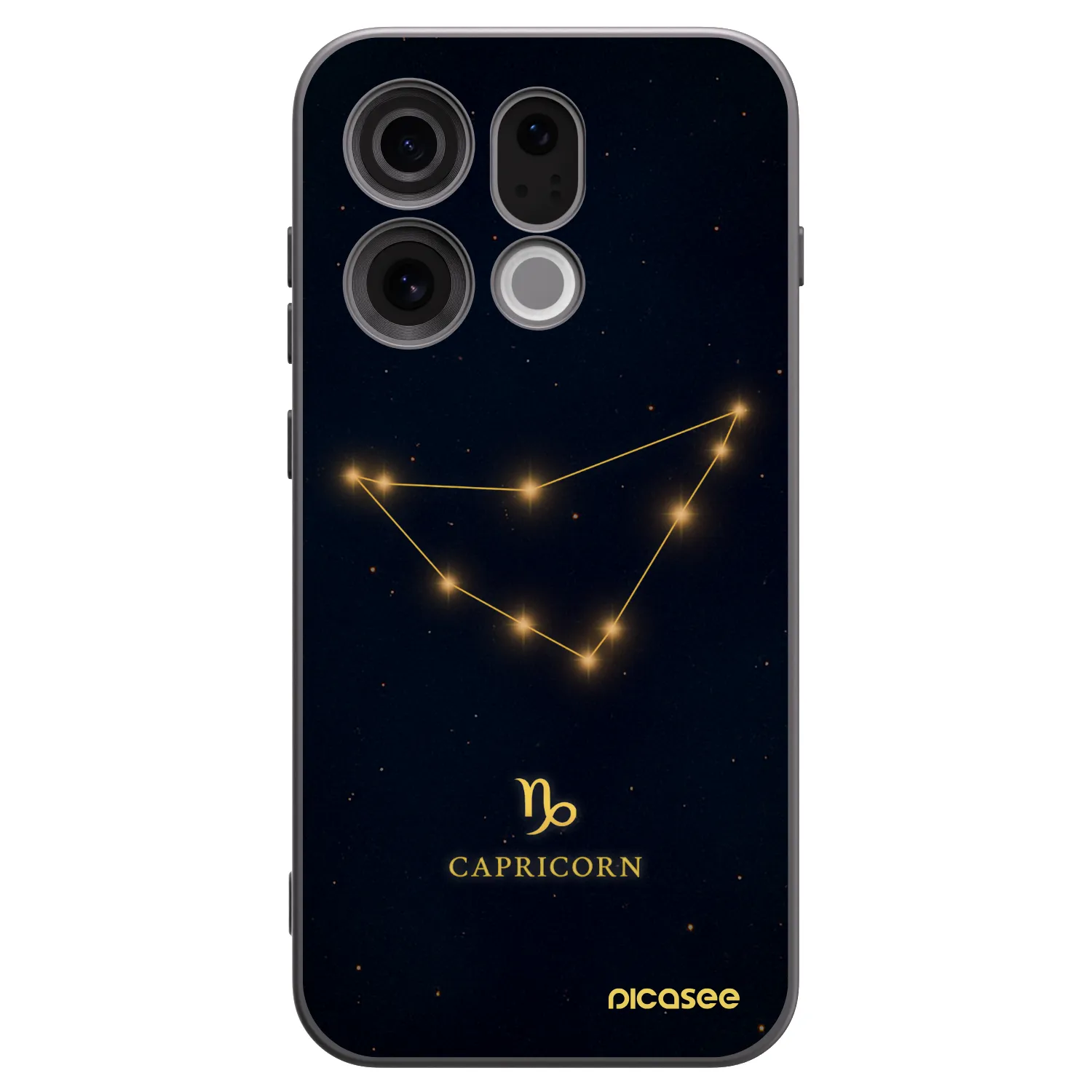 Picasee crna silikonska maskica za OPPO Find X9 - CAPRICORN