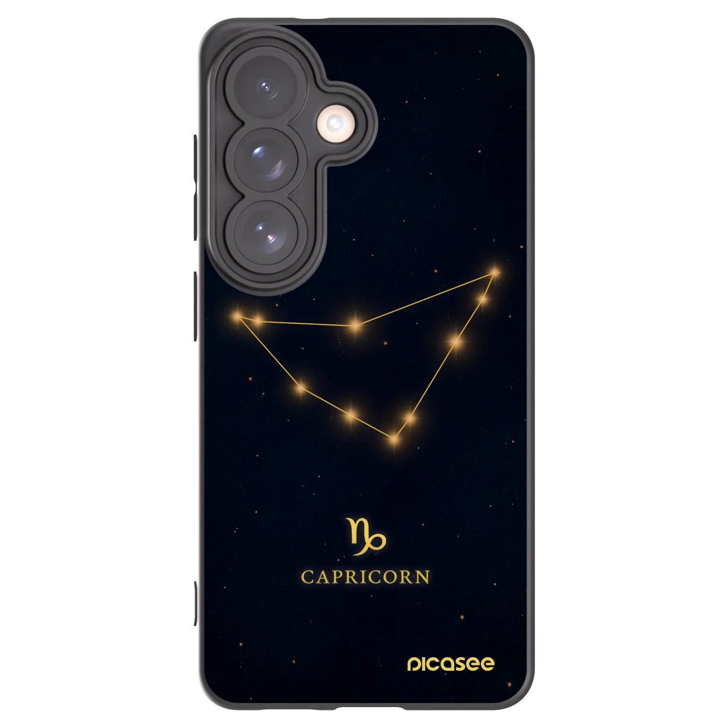 Picasee crna silikonska maskica za Samsung Galaxy S26 - CAPRICORN