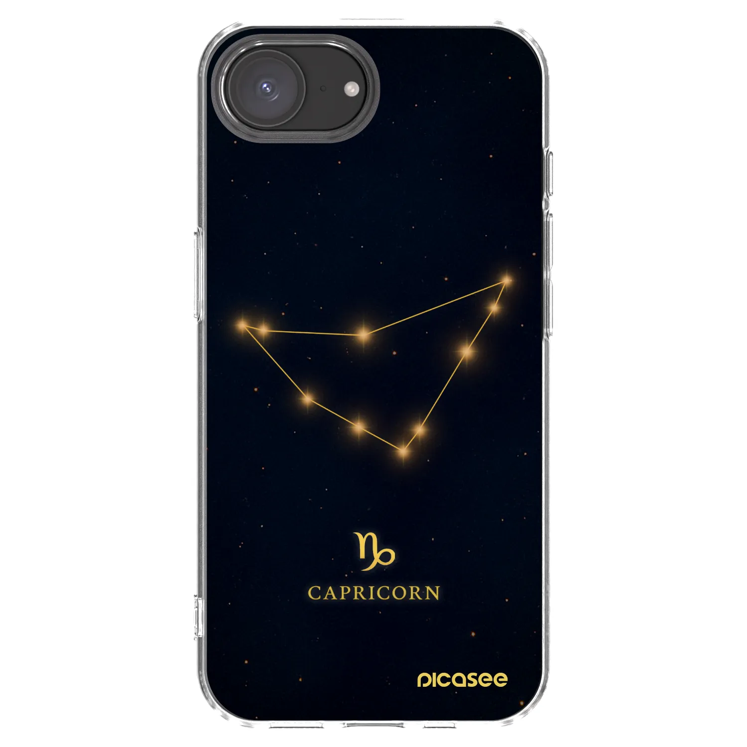 Picasee silikonska prozirna maskica za Apple iPhone 17e - CAPRICORN