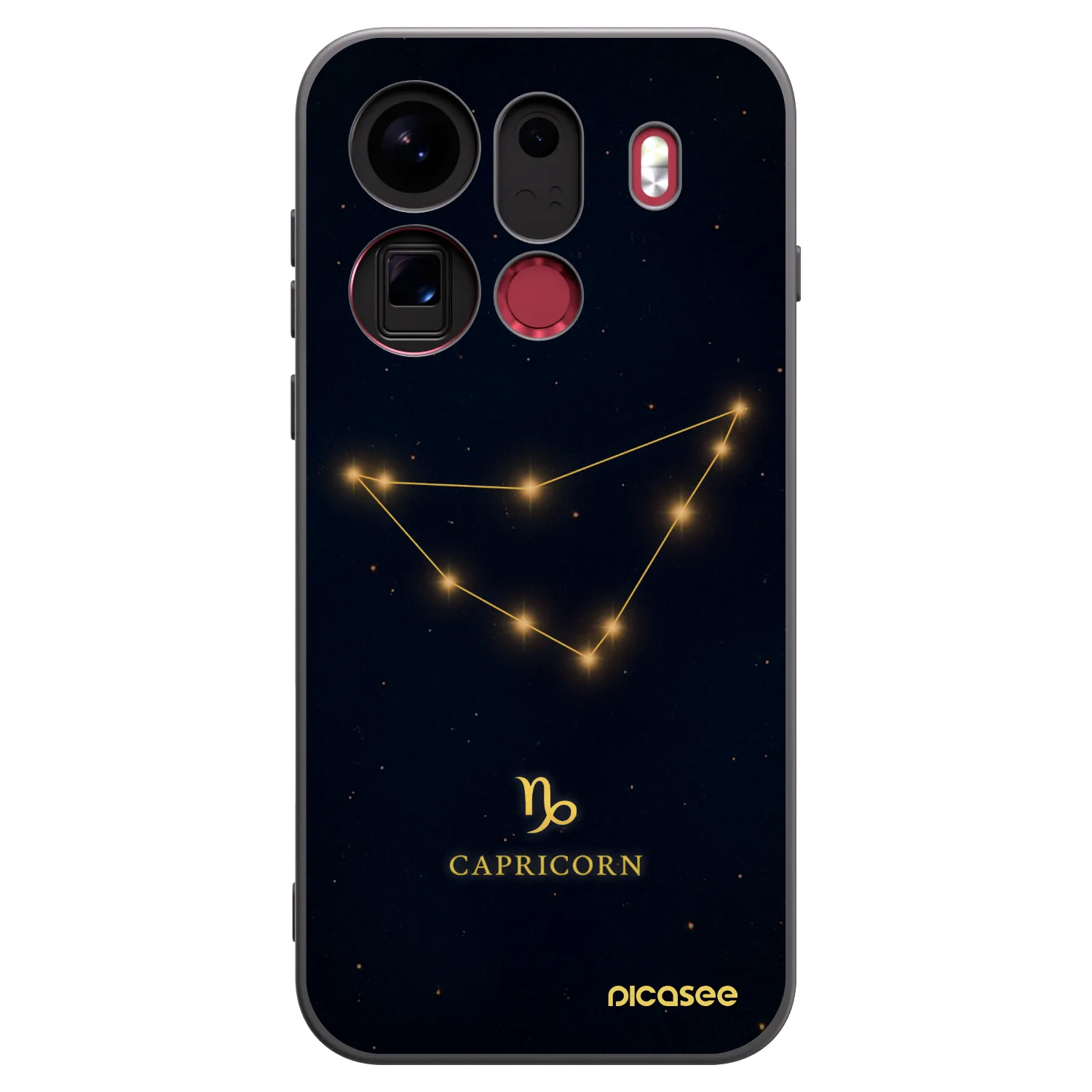 Picasee crna silikonska maskica za OPPO Find X9 Pro - CAPRICORN