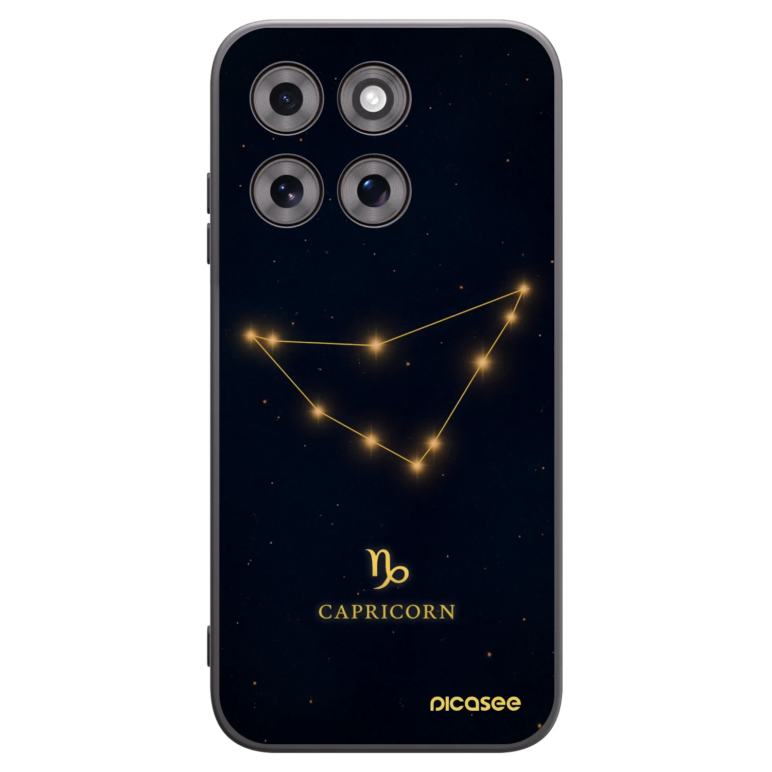 Picasee crna silikonska maskica za Motorola Moto G77 - CAPRICORN