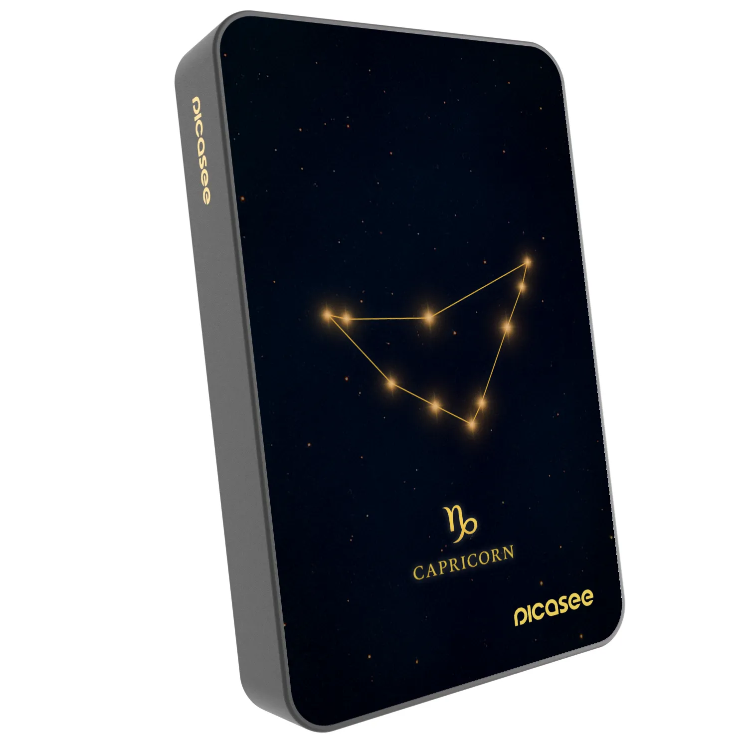 Picasee Prijenosni punjač s MagSafe 10 000 mAh Sivo - CAPRICORN
