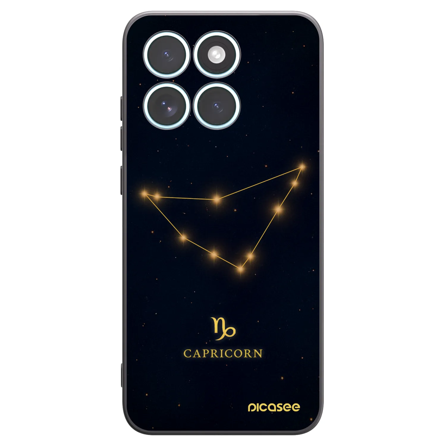 Picasee crna silikonska maskica za Motorola Edge 70 Fusion - CAPRICORN