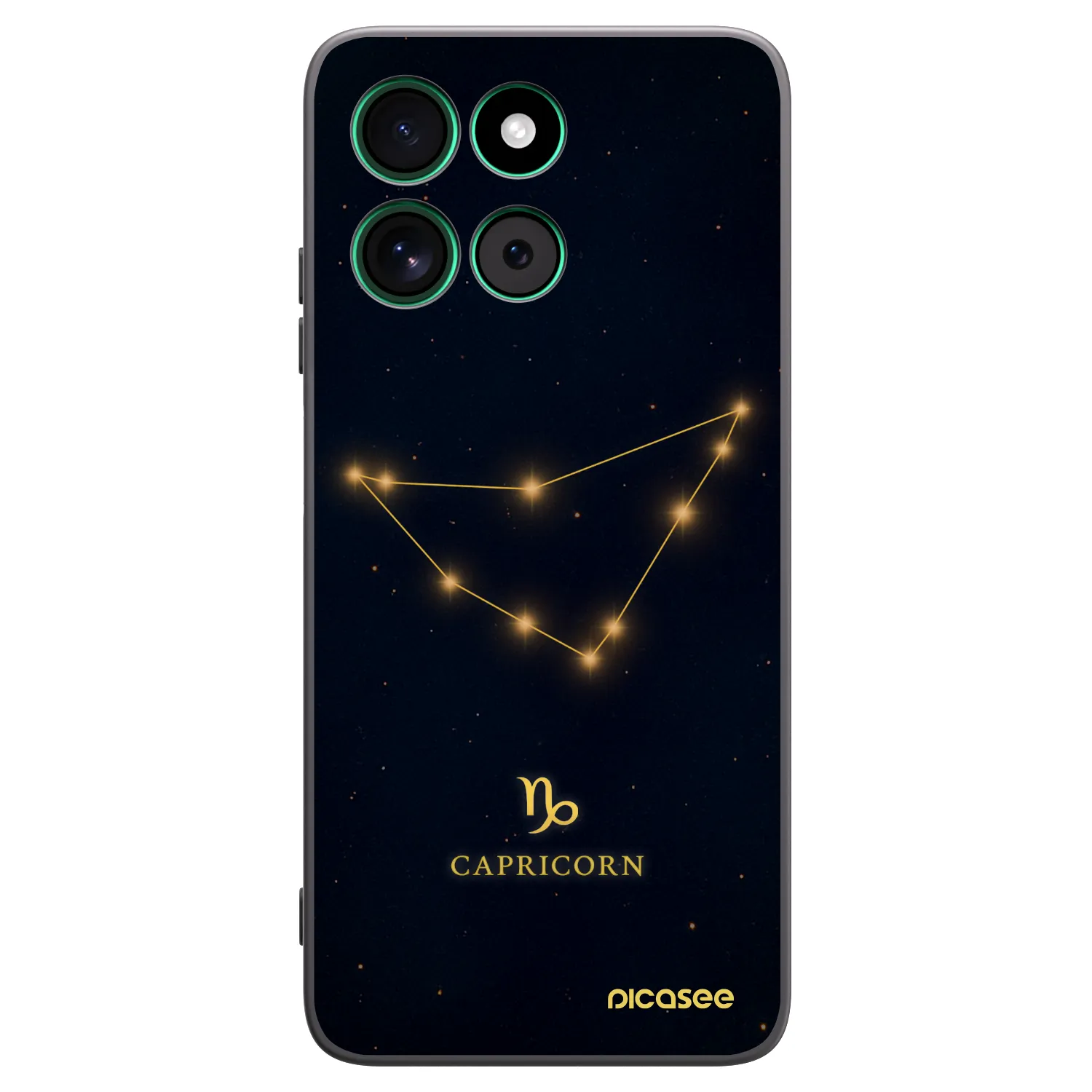 Picasee crna silikonska maskica za Motorola Moto G57 Power - CAPRICORN