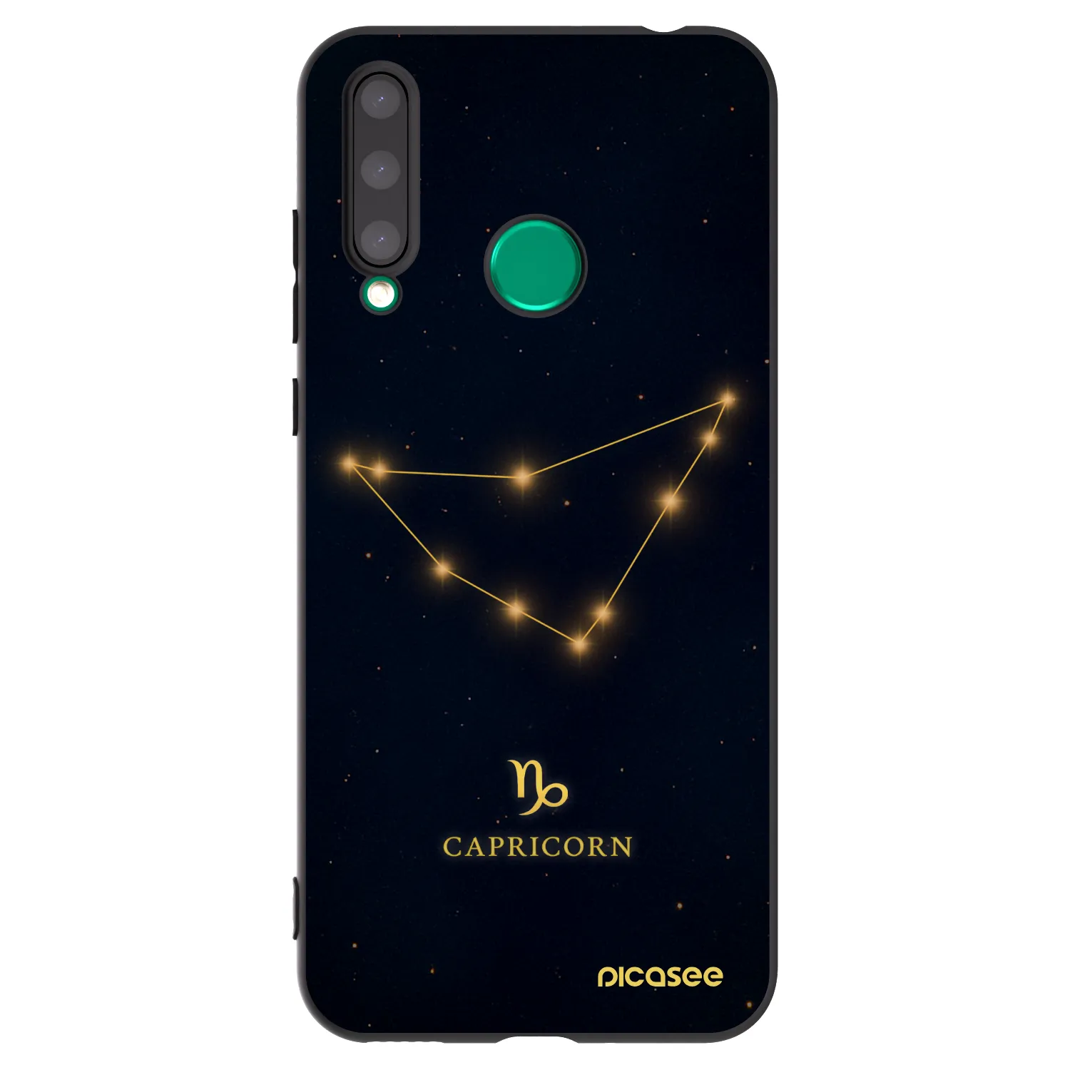 Picasee crna silikonska maskica za Honor 20 Lite - CAPRICORN