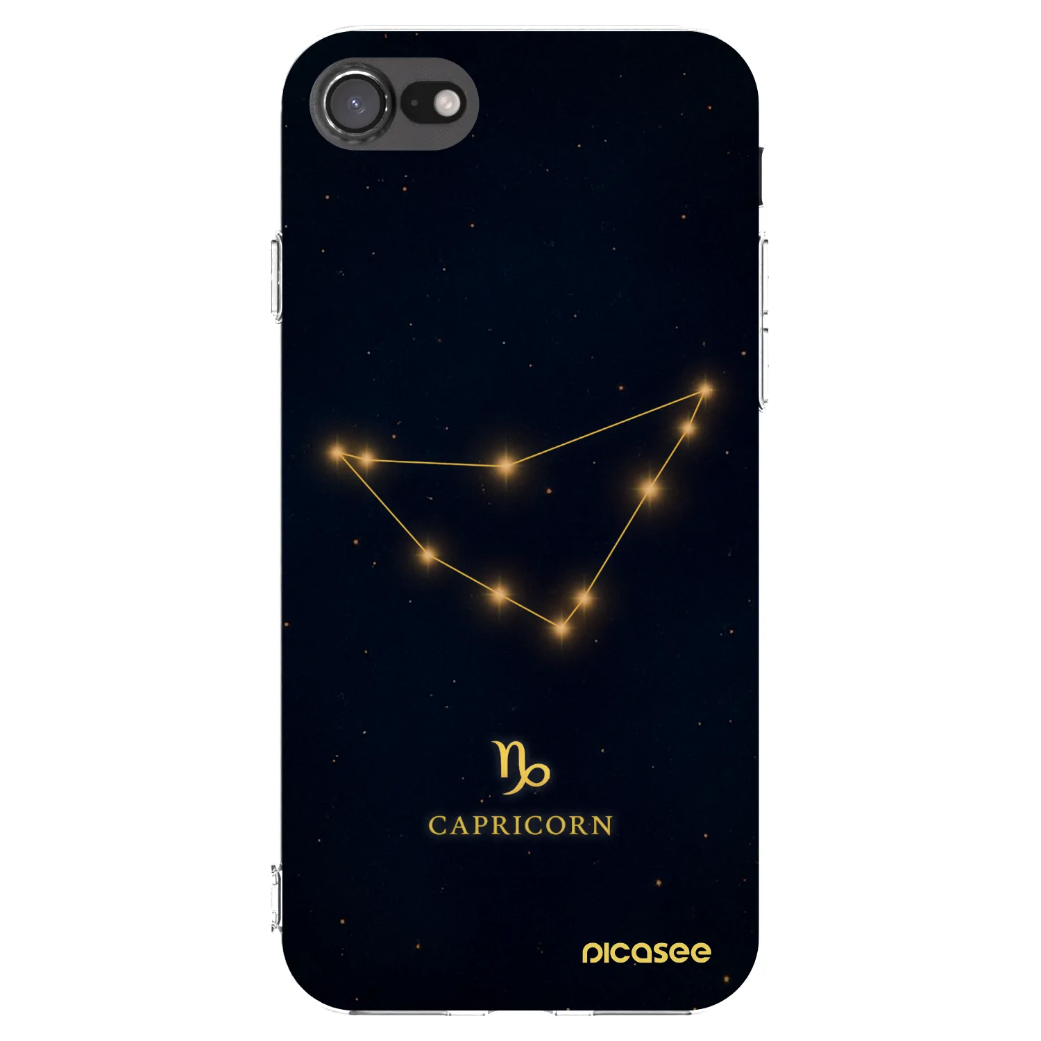 Picasee silikonska prozirna maskica za Apple iPhone 8 - CAPRICORN