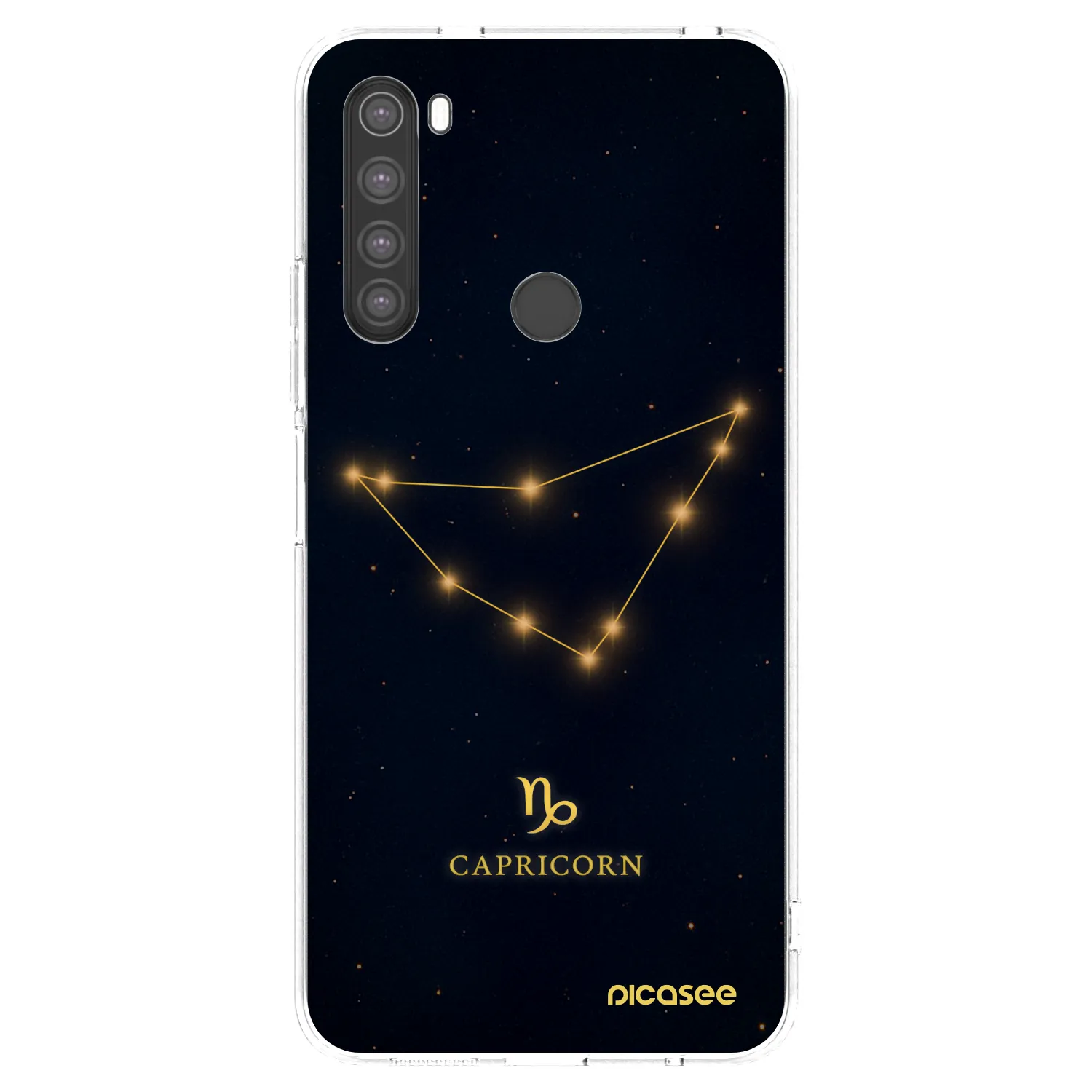 Picasee silikonska prozirna maskica za Xiaomi Redmi Note 8 - CAPRICORN