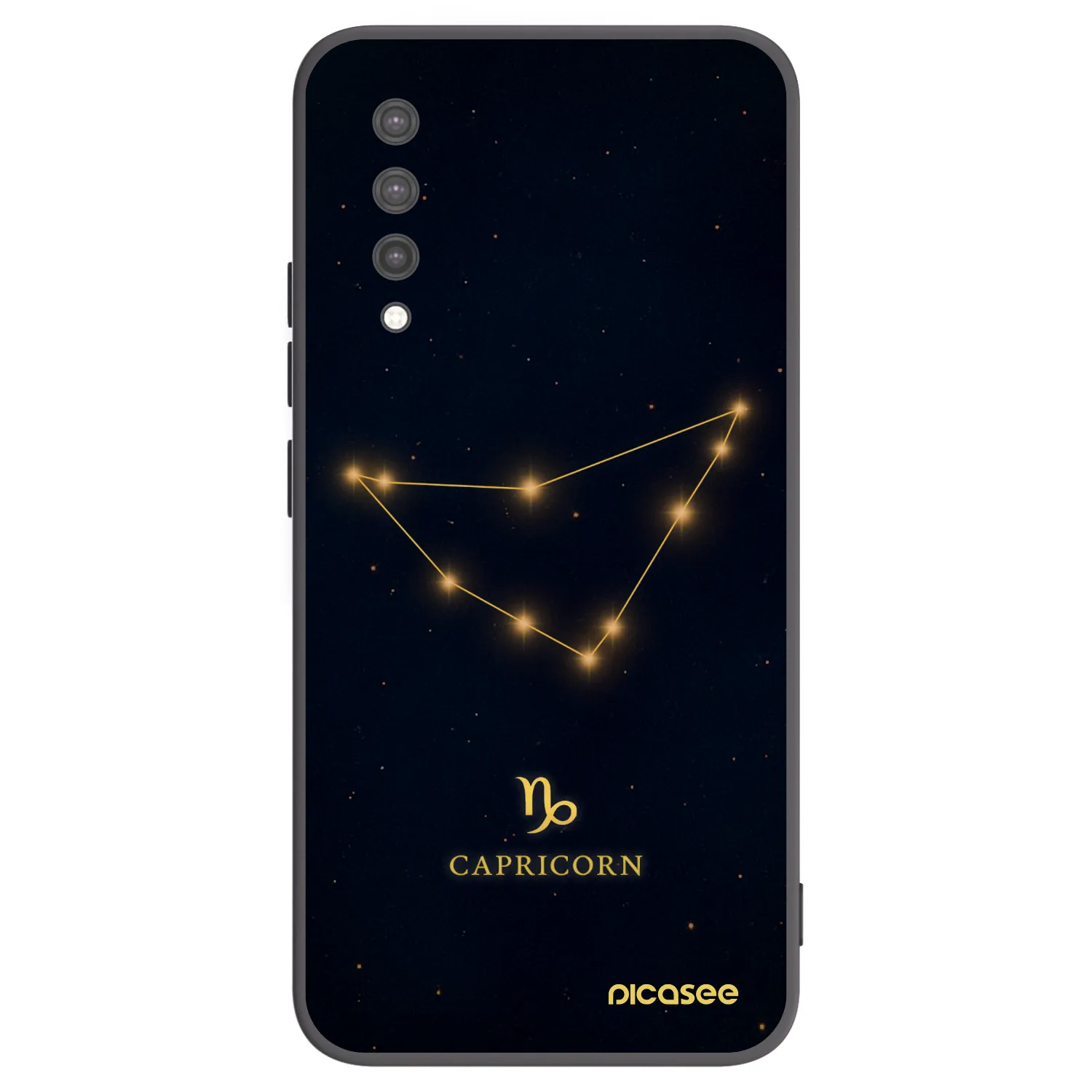 Picasee crna silikonska maskica za Xiaomi Mi 9 Lite - CAPRICORN