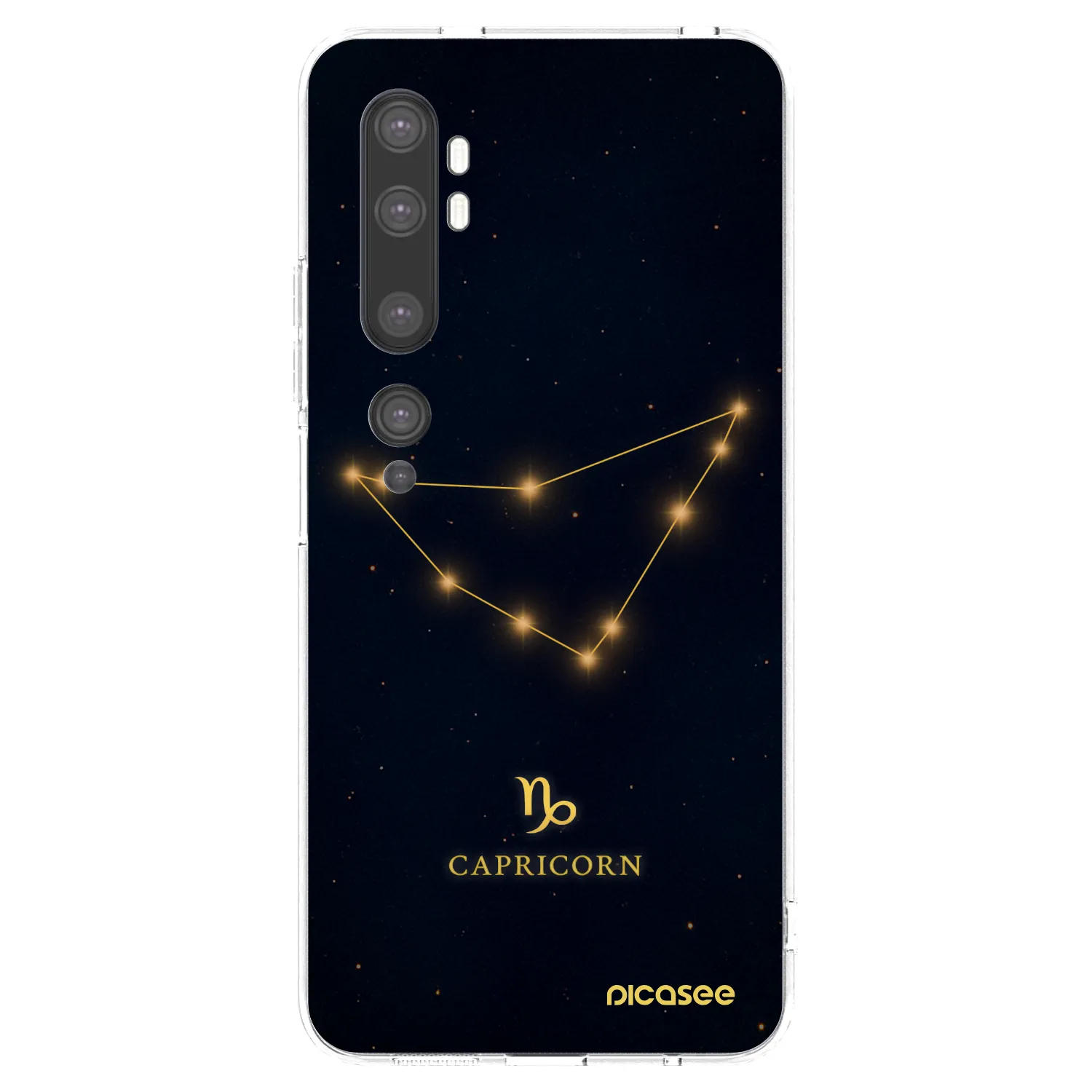Picasee silikonska prozirna maskica za Xiaomi Mi Note 10 (Pro) - CAPRICORN