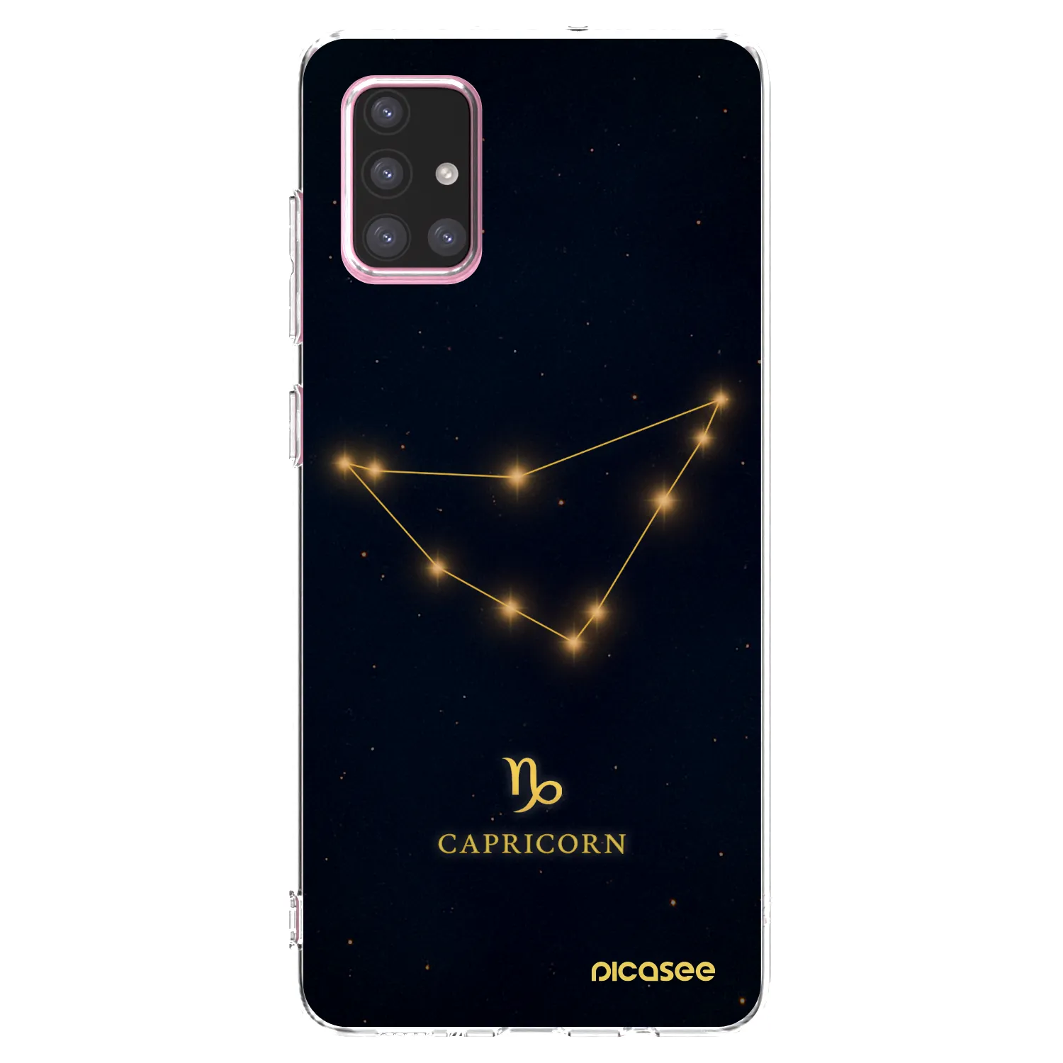 Picasee silikonska prozirna maskica za Samsung Galaxy A71 A715F - CAPRICORN