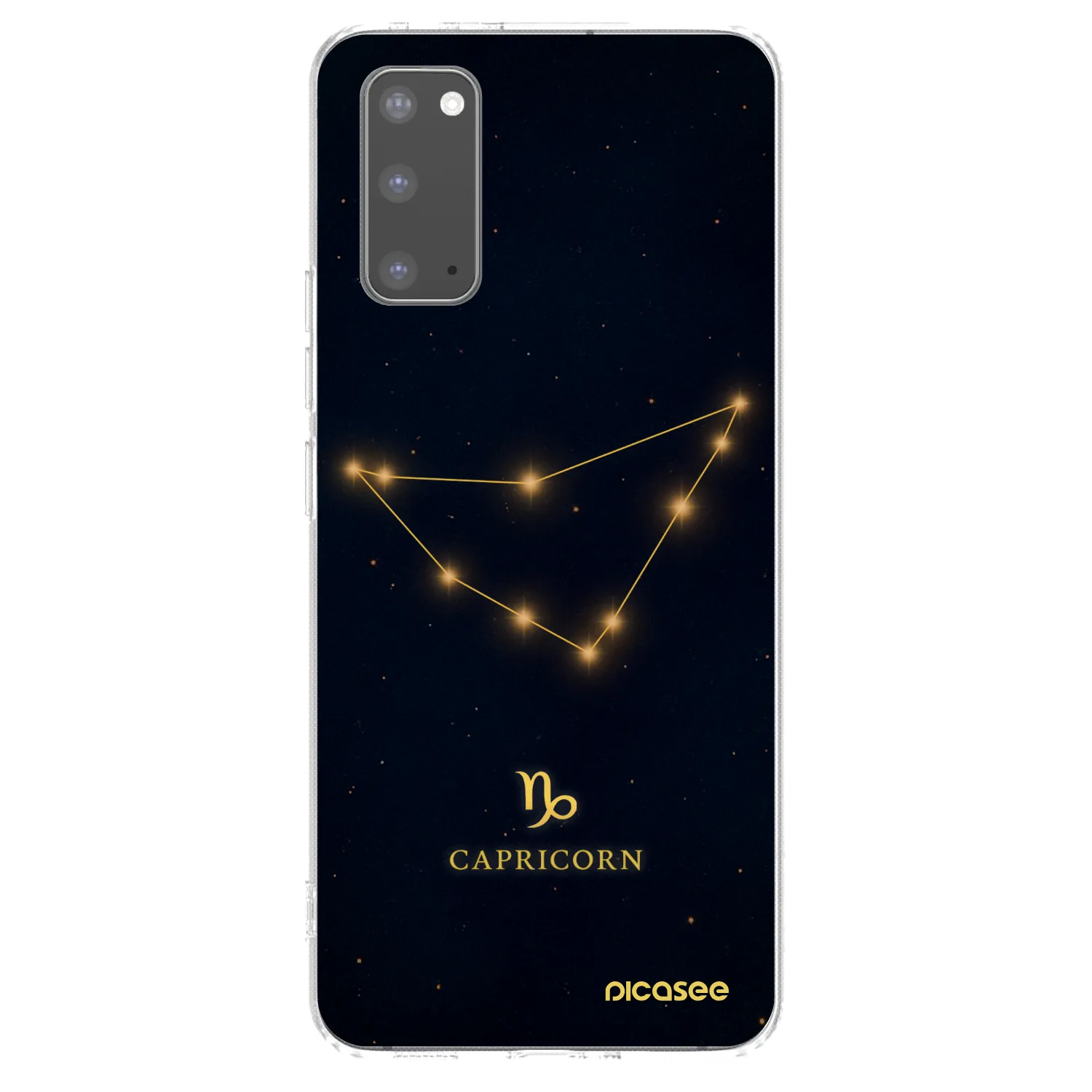 Picasee silikonska prozirna maskica za Samsung Galaxy S20 G980F - CAPRICORN