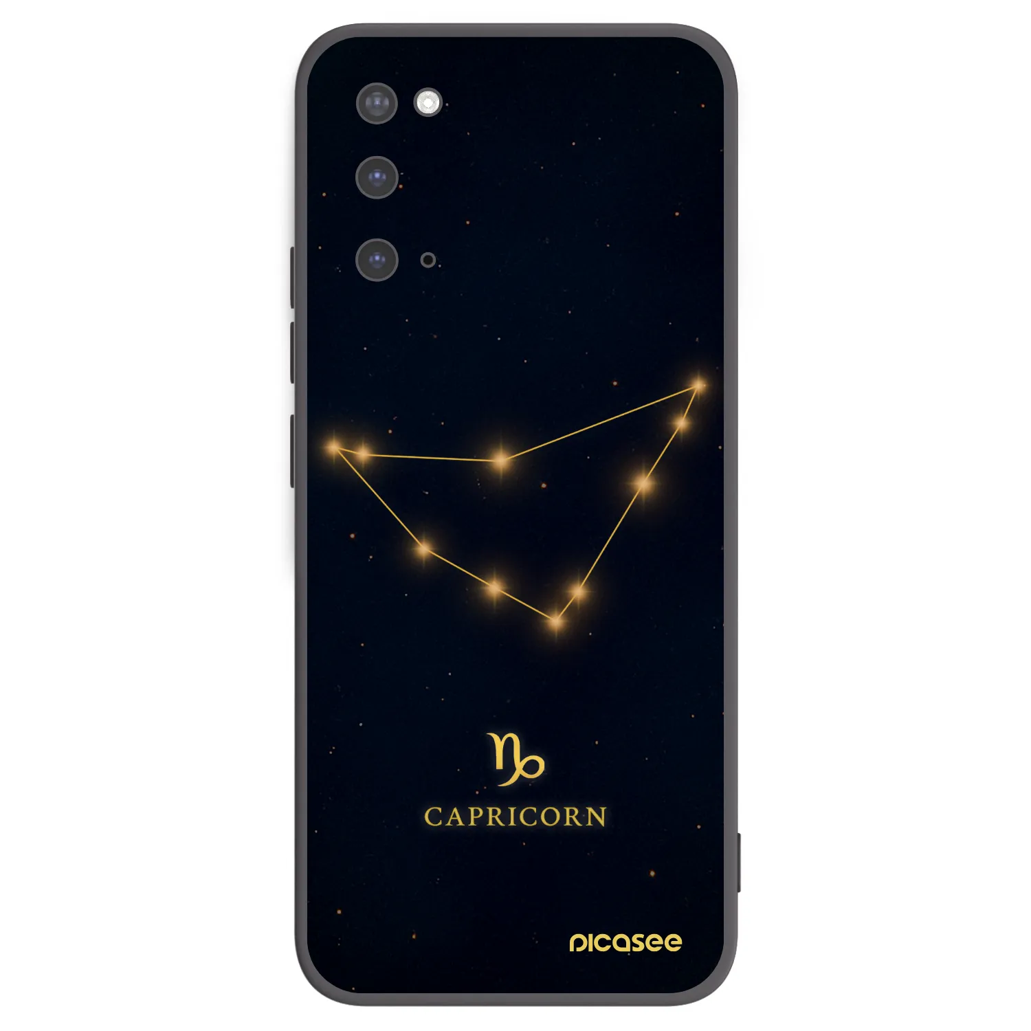 Picasee crna silikonska maskica za Samsung Galaxy S20 G980F - CAPRICORN
