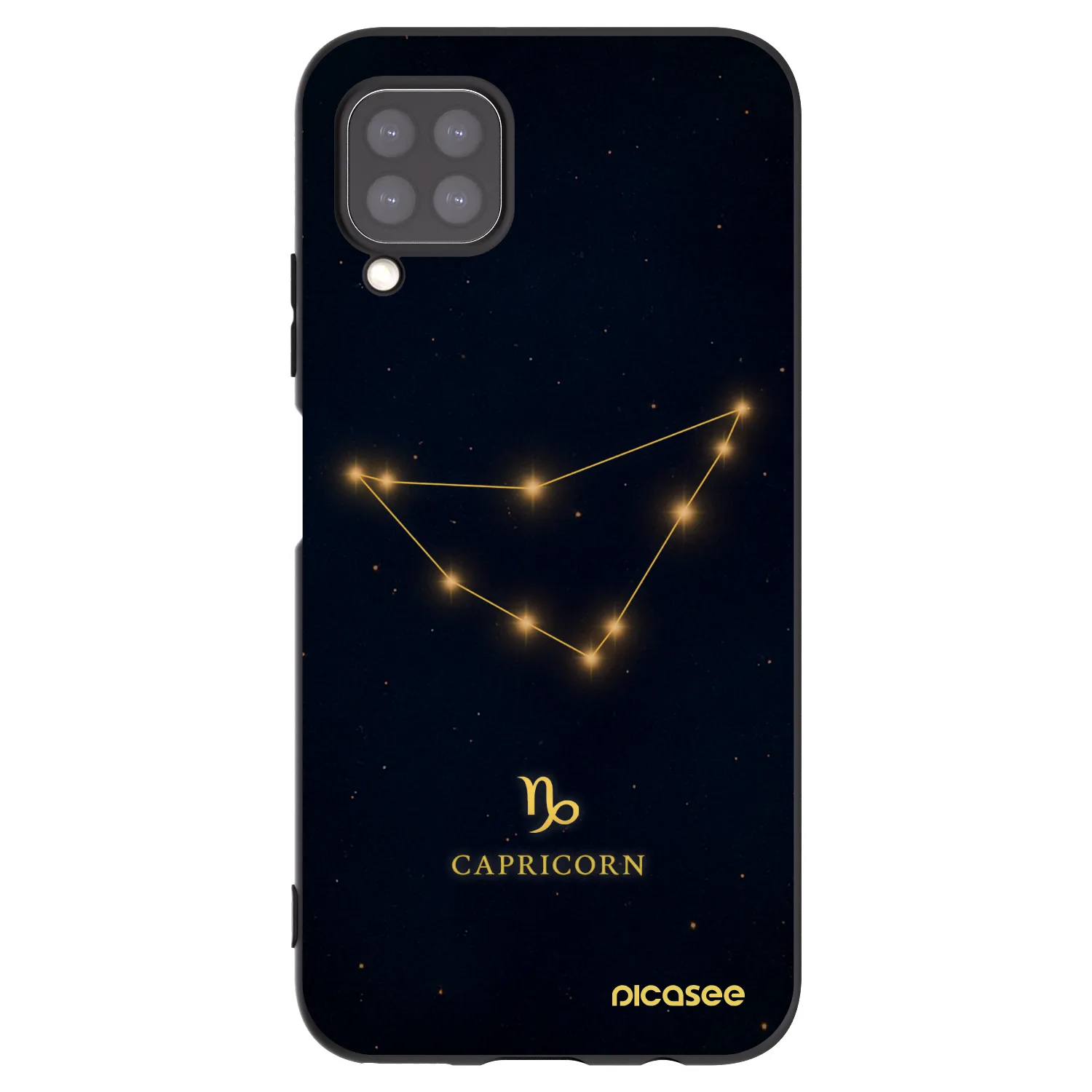 Picasee crna silikonska maskica za Huawei P40 Lite - CAPRICORN