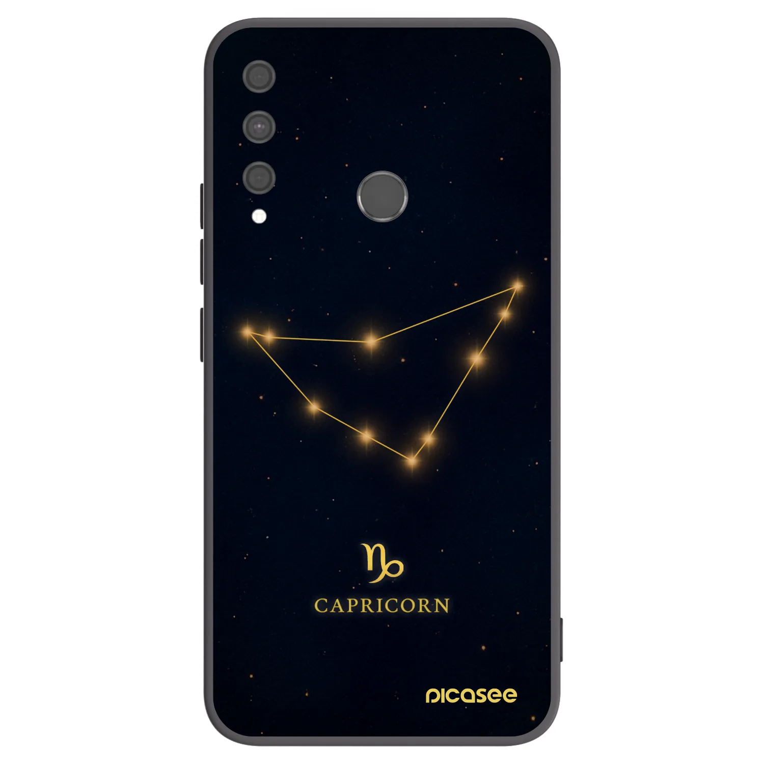 Picasee crna silikonska maskica za Huawei P40 Lite E - CAPRICORN