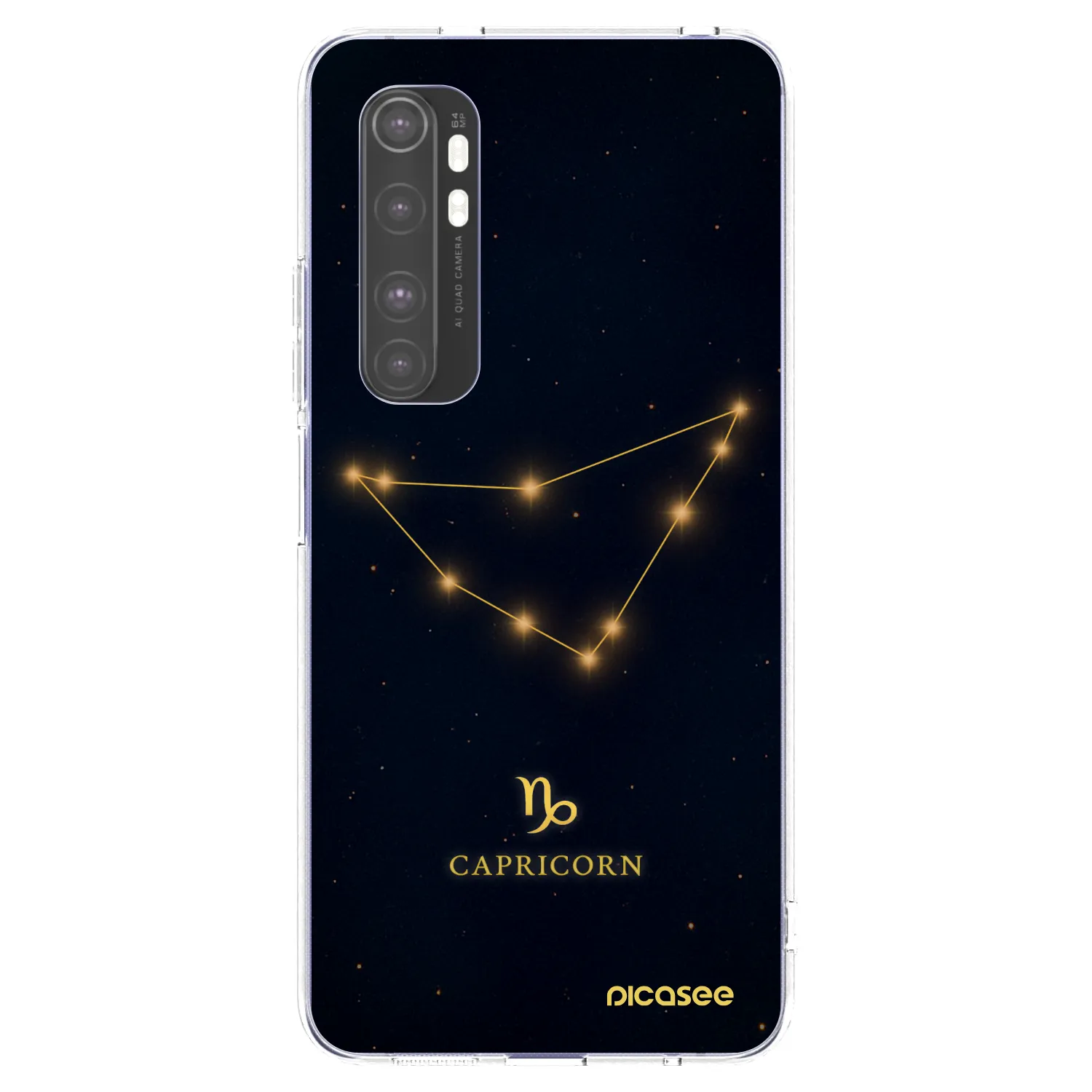 Picasee silikonska prozirna maskica za Xiaomi Mi Note 10 Lite - CAPRICORN