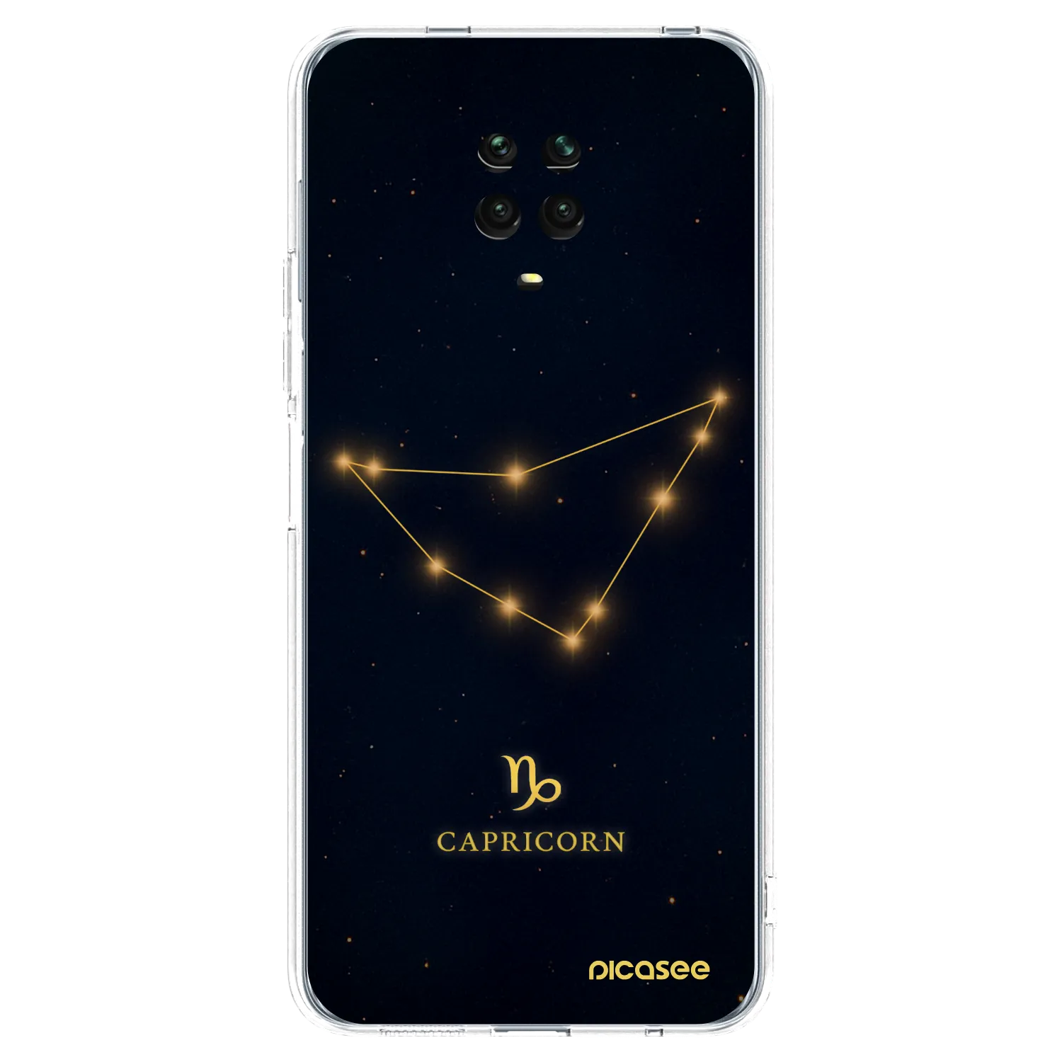 Picasee silikonska prozirna maskica za Xiaomi Redmi Note 9S - CAPRICORN