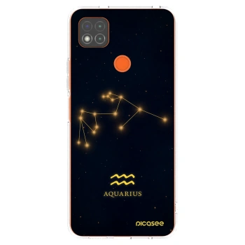 Picasee silikonska prozirna maskica za Xiaomi Redmi 9C - AQUARIUS