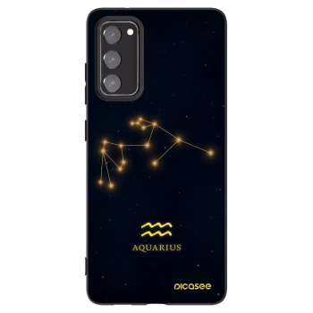 Picasee crna silikonska maskica za Samsung Galaxy S20 FE - AQUARIUS