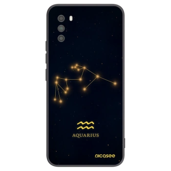 Picasee crna silikonska maskica za Xiaomi Poco M3 - AQUARIUS