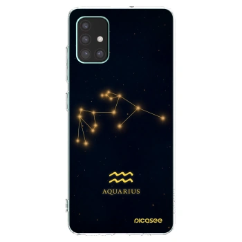 Picasee silikonska prozirna maskica za Samsung Galaxy M51 M515F - AQUARIUS