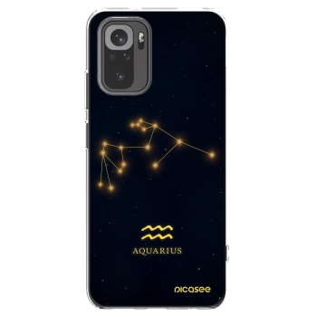 Picasee silikonska prozirna maskica za Xiaomi Redmi Note 10S - AQUARIUS