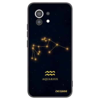 Picasee crna silikonska maskica za Xiaomi Mi 11 - AQUARIUS