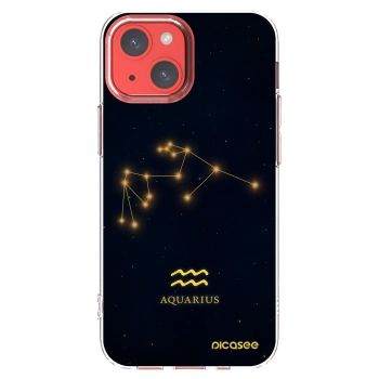 Picasee silikonska prozirna maskica za Apple iPhone 13 mini - AQUARIUS