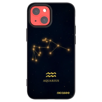 Picasee crna silikonska maskica za Apple iPhone 13 mini - AQUARIUS