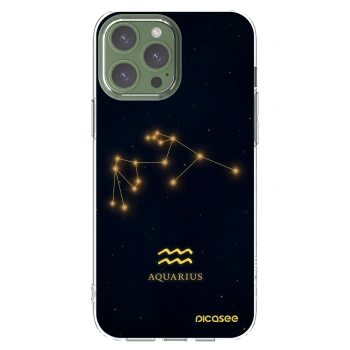 Picasee silikonska prozirna maskica za Apple iPhone 13 Pro Max - AQUARIUS