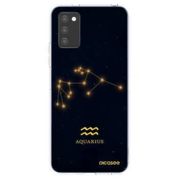 Picasee silikonska prozirna maskica za Samsung Galaxy A02s A025G - AQUARIUS
