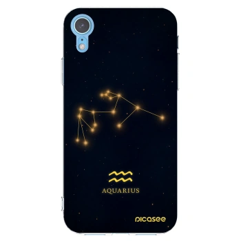 Picasee silikonska prozirna maskica za Apple iPhone XR - AQUARIUS