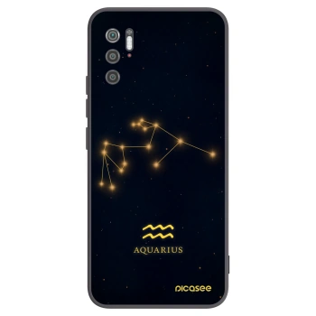 Picasee crna silikonska maskica za Xiaomi Poco M3 Pro 5G - AQUARIUS