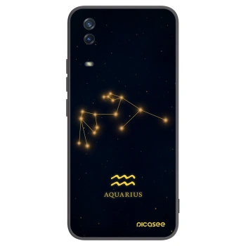 Picasee crna silikonska maskica za Vivo Y11s - AQUARIUS