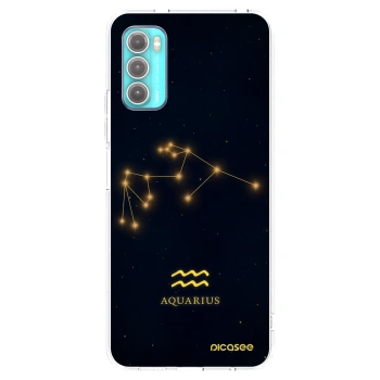Picasee silikonska prozirna maskica za Motorola Moto G60 - AQUARIUS