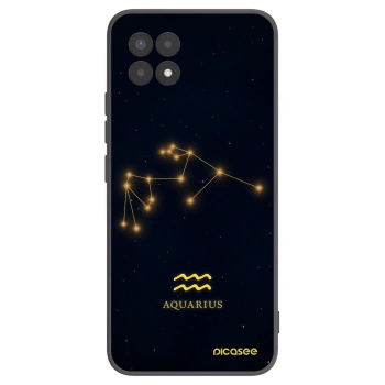 Picasee crna silikonska maskica za Realme 8i - AQUARIUS
