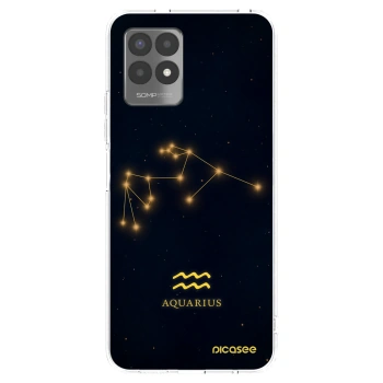 Picasee silikonska prozirna maskica za Realme 8i - AQUARIUS