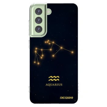 Picasee silikonska prozirna maskica za Samsung Galaxy S21 FE 5G - AQUARIUS