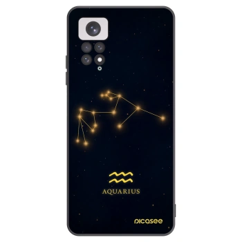 Picasee crna silikonska maskica za Xiaomi Redmi Note 11 - AQUARIUS