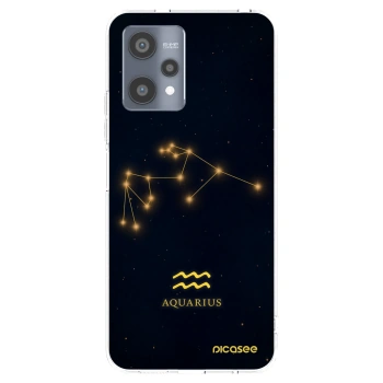 Picasee silikonska prozirna maskica za Realme 9 Pro 5G - AQUARIUS