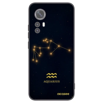 Picasee crna silikonska maskica za Xiaomi 12 - AQUARIUS