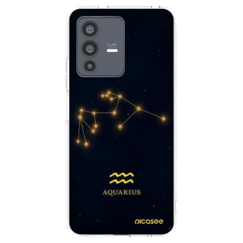 Picasee silikonska prozirna maskica za Vivo V23 5G - AQUARIUS